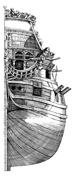 Bugansicht_Linienschiff17Jh_S84